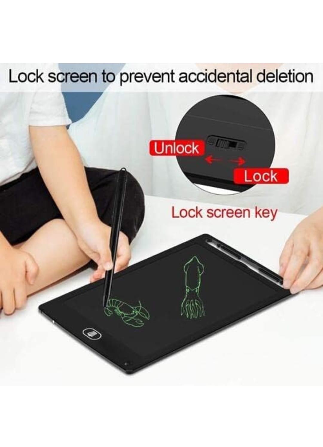 16 Inch LCD Writing Tablet – Reusable Digital Drawing & Writing Pad for Kids and Adults