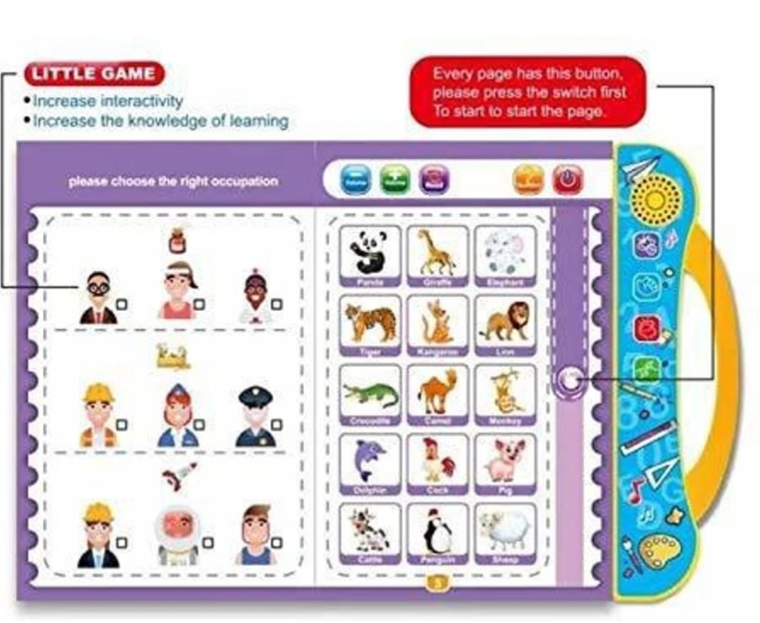 Intelligence Book for Kids – Interactive Learning Book with Sound & Phonetic Learning