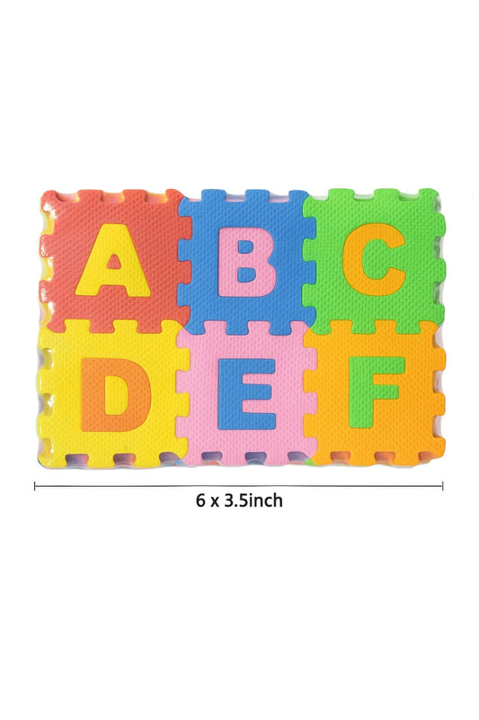 Alphabet Puzzle Play Mat for Kids (Pack of 6 Tiles and 36 Pieces)