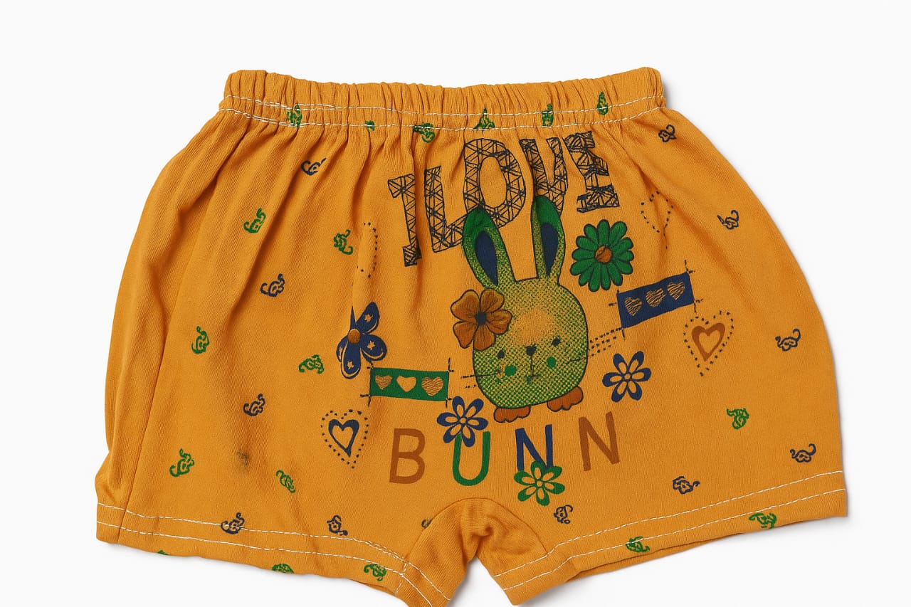 Kids Cotton Cartoon Printed innerwear Shorty | Pack of 06 Multicolor for Baby Boys & Girls