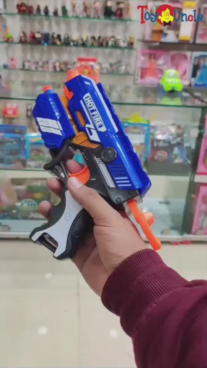 Hot Fire Soft Bullet Toy Gun with 10 Foam Bullets – Safe Shooting Toy for Kids