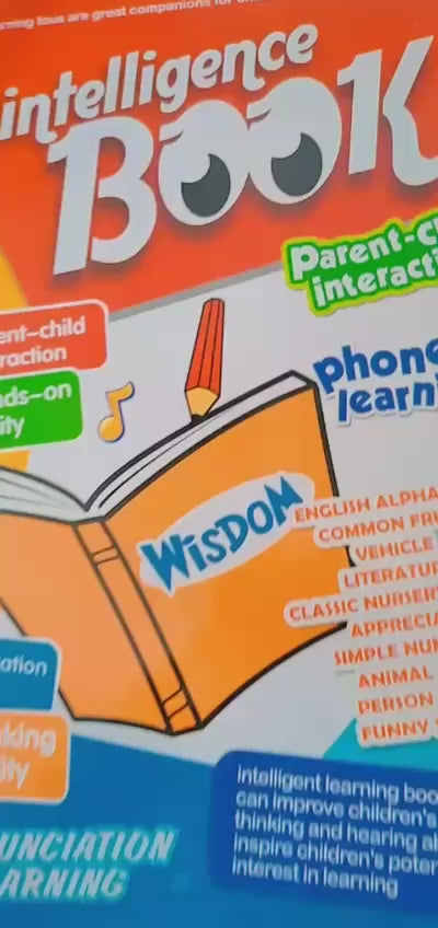 Intelligence Book for Kids – Interactive Learning Book with Sound & Phonetic Learning